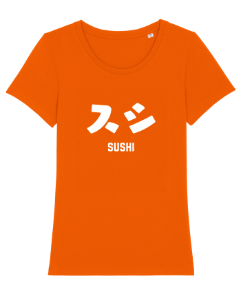 Sushi Katakana (alb) Bright Orange