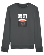 Sushi Kanji (alb) Bluză mânecă lungă Unisex Rise