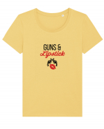 Guns and lipstick Tricou mânecă scurtă guler larg fitted Damă Expresser