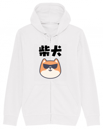 Shiba Inu Kanji (negru) White