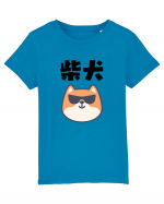 Shiba Inu Kanji (negru) Tricou mânecă scurtă  Copii Mini Creator