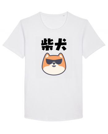 Shiba Inu Kanji (negru) White