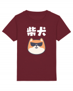 Shiba Inu Kanji (alb) Tricou mânecă scurtă  Copii Mini Creator