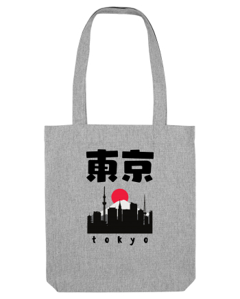 Tokyo Black Silhouette Heather Grey