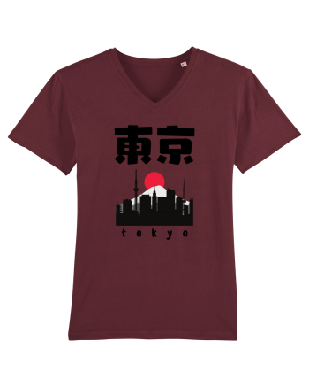 Tokyo Black Silhouette Burgundy