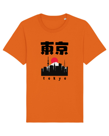 Tokyo Black Silhouette Bright Orange