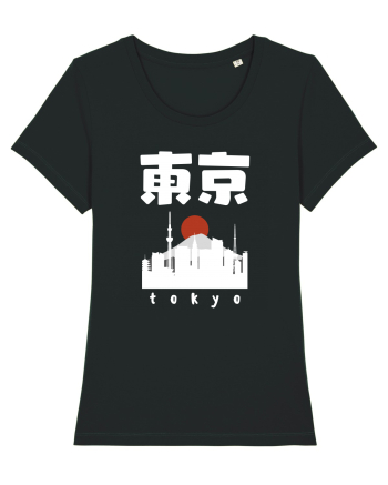 Tokyo White Silhouette Black