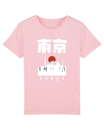 Tokyo White Silhouette Cotton Pink
