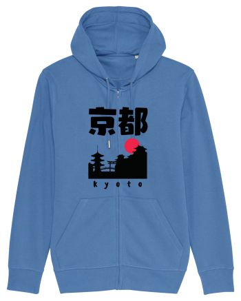 Kyoto Black Silhouette Bright Blue