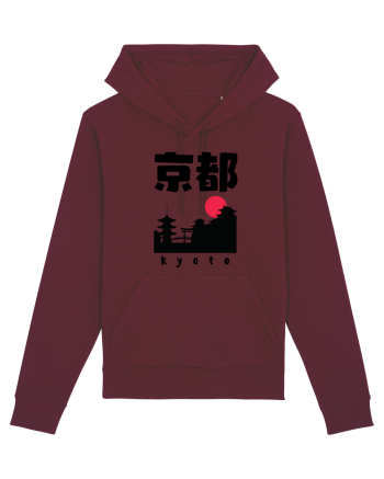 Kyoto Black Silhouette Burgundy