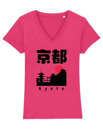 Kyoto Black Silhouette Raspberry