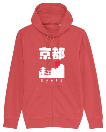 Kyoto White Silhouette Carmine Red