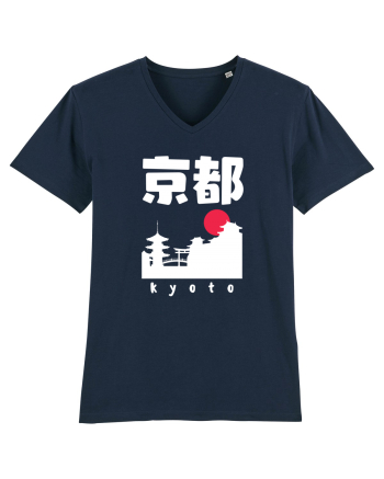 Kyoto White Silhouette French Navy