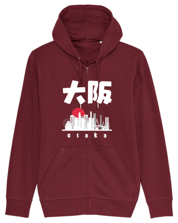 Osaka White Silhouette Burgundy