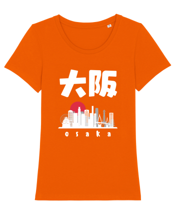 Osaka White Silhouette Bright Orange