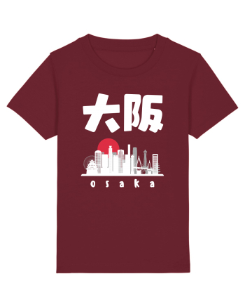 Osaka White Silhouette Burgundy