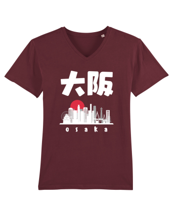 Osaka White Silhouette Burgundy
