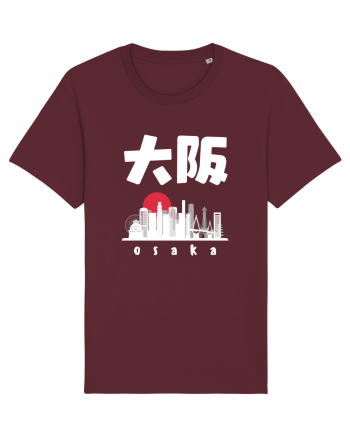 Osaka White Silhouette Burgundy