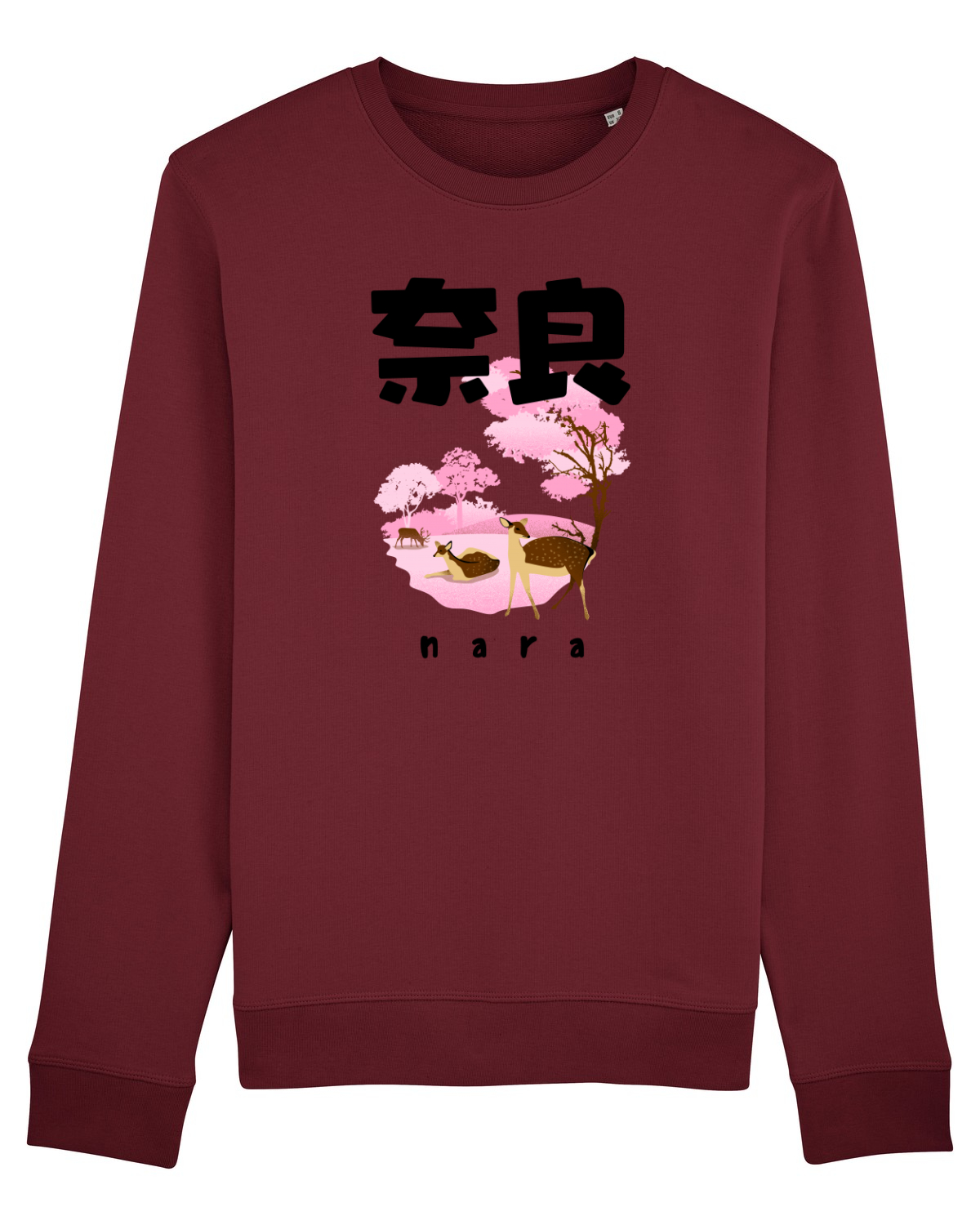 Bluză mânecă lungă Unisex Rise Burgundy