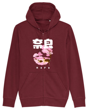 Nara White Silhouette Burgundy