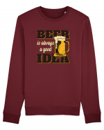 Beer is always a good idea Bluză mânecă lungă Unisex Rise