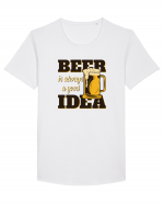 Beer is always a good idea Tricou mânecă scurtă guler larg Bărbat Skater