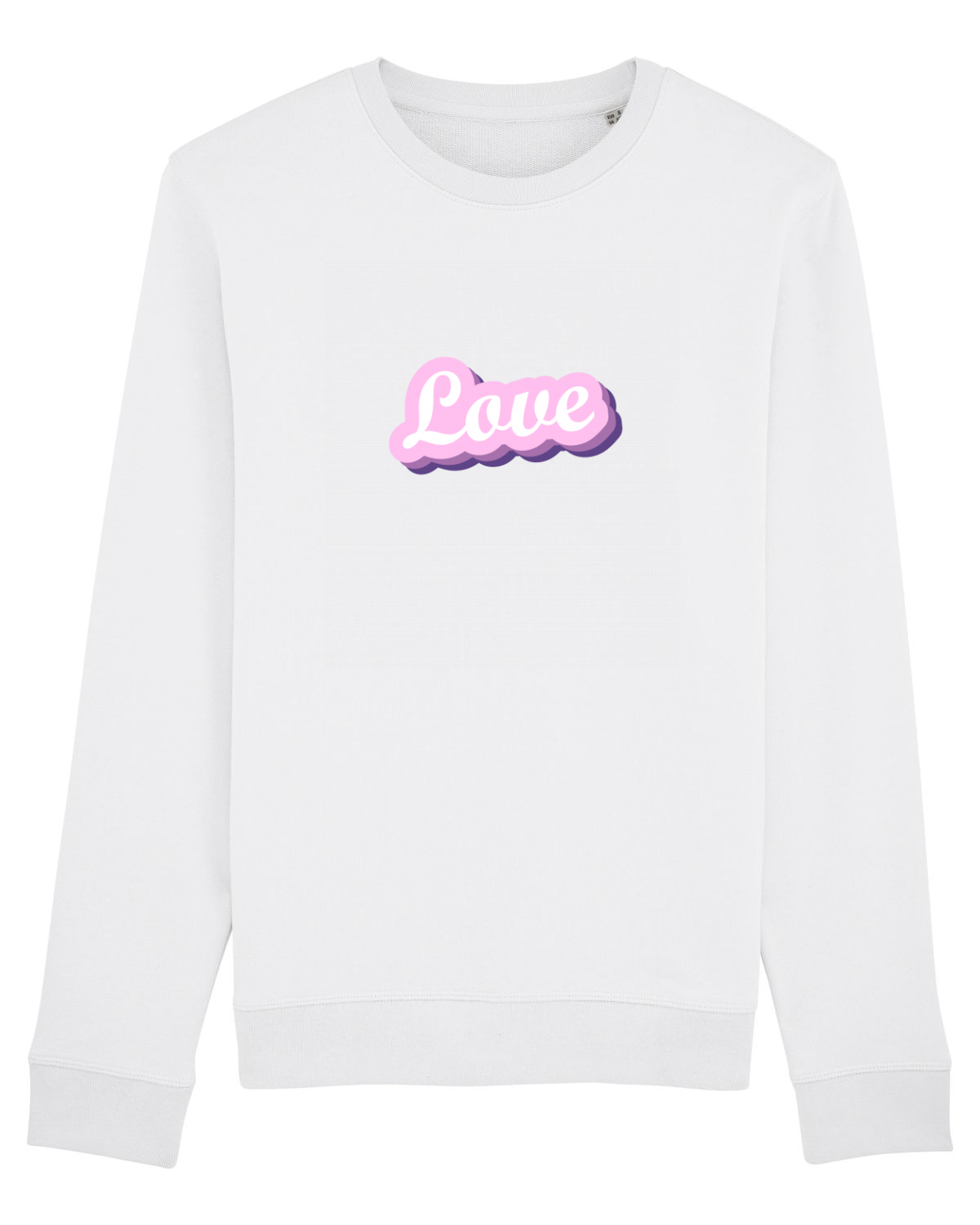 Bluză mânecă lungă Unisex Rise White