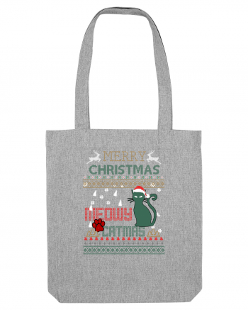 Meowy Christmas Merry Christmas Cat Heather Grey