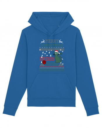 Meowy Christmas Merry Christmas Cat Royal Blue