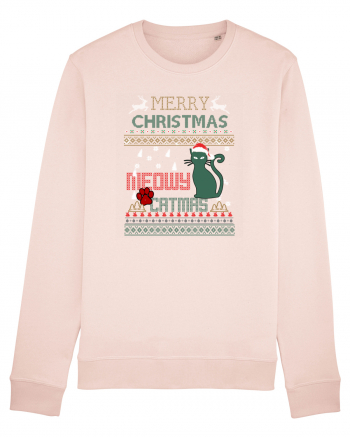 Meowy Christmas Merry Christmas Cat Candy Pink