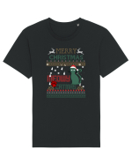 Meowy Christmas Merry Christmas Cat Tricou mânecă scurtă Unisex Rocker