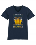 Merry Beermas Time To Beer Tricou mânecă scurtă guler V Bărbat Presenter