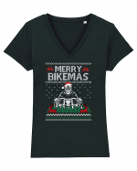 Merry Bikemas Tricou mânecă scurtă guler V Damă Evoker