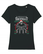 Merry Bikemas Tricou mânecă scurtă guler larg fitted Damă Expresser