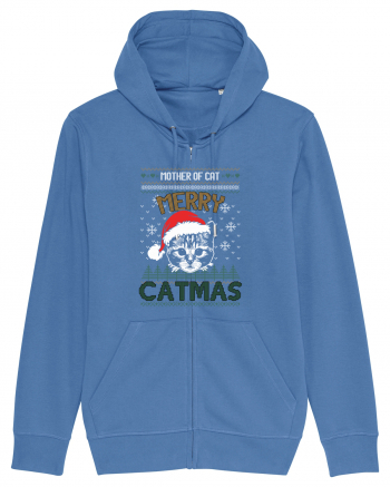 Merry Catmas Mother Of Cat Bright Blue