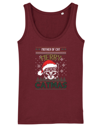 Merry Catmas Mother Of Cat Burgundy