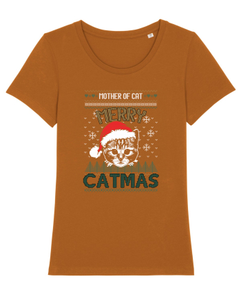 Merry Catmas Mother Of Cat Roasted Orange