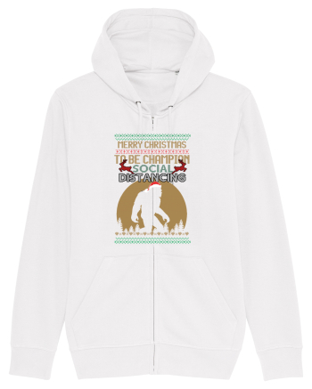 Merry Christmas Bigfoot Distancing Champion White