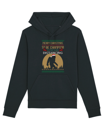 Merry Christmas Bigfoot Distancing Champion Black