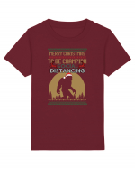 Merry Christmas Bigfoot Distancing Champion Tricou mânecă scurtă  Copii Mini Creator