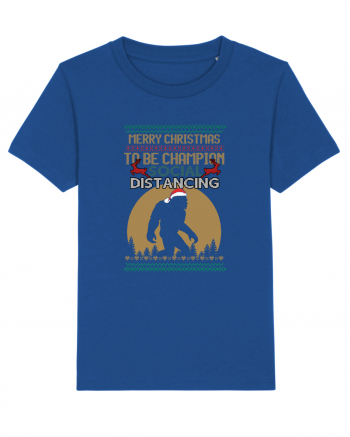Merry Christmas Bigfoot Distancing Champion Majorelle Blue