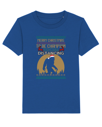 Merry Christmas Bigfoot Distancing Champion Majorelle Blue