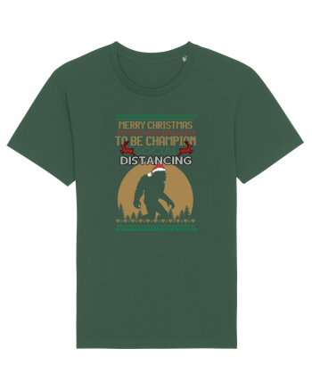Merry Christmas Bigfoot Distancing Champion Bottle Green