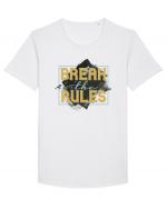 Break the Rules Tricou mânecă scurtă guler larg Bărbat Skater