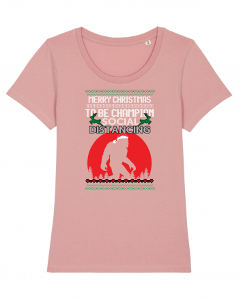Merry Christmas Bigfoot Distancing Champion Canyon Pink