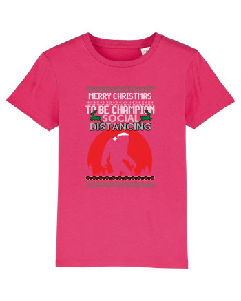 Merry Christmas Bigfoot Distancing Champion Raspberry