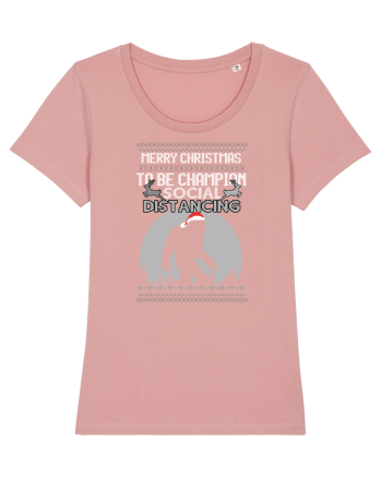 Merry Christmas Bigfoot Distancing Champion Canyon Pink