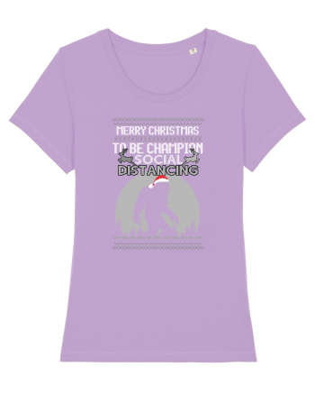 Merry Christmas Bigfoot Distancing Champion Lavender Dawn