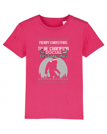 Merry Christmas Bigfoot Distancing Champion Raspberry