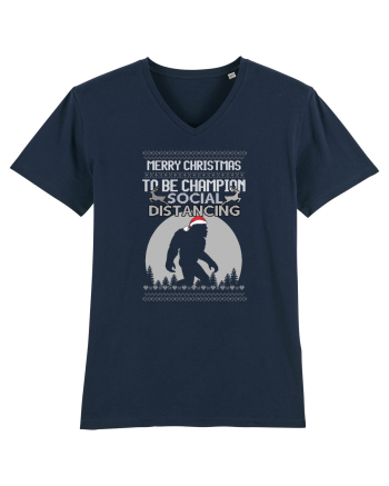 Merry Christmas Bigfoot Distancing Champion French Navy